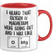 Chemielehrer Unterricht Tasse Geschenk Lustige Geschenkidee Spruch Ich Habe Gehört Dass Sauerstoff & Magnesium Ausgehen Rot Trendation