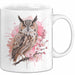 Eule Tierliebhaber Tasse Geschenk Lustige Geschenkidee Spruch Eule Kirschblüte Weiß Trendation