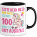 100. Geburtstag Tasse Frauen Geschenk Bitte Nur Kein Neid Nur Weil Ich mit 100 Noch So Gut Aussehe Mama Oma Trendation