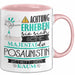 Posaunistin Tasse Geschenk Lustiger Spruch Bitte Erheben Sie Sich Seine Majestät Die Posaunistin Betritt Den Raum Rosa Trendation