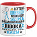 Judoka Geschenk Tasse Lustiger Spruch Erheben Sie Sich Der Judoka Betritt den Raum Rot Trendation