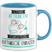 Rhythmische Gymnastin Tasse Geschenk Becher Stark Attraktiv Furchtlos Rhythmische Gymnastin Lustige Geschenkidee Blau Trendation