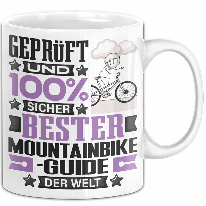 Mountainbike-Guide Geschenk Lustiger Spruch für Mountainbike-Guide Geschenkidee Bester Mountainbike-Guide Der Welt Weiß Trendation