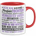 Lustige Tasse Geschenk Tochter Verrückter Vater Witziger Spruch Rot Trendation