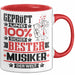 Musiker Geschenk Lustiger Spruch für Musiker Geschenkidee Bester Musiker Der Welt Trendation