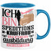 Speditionskauffrau Ausbildung Start Geschenk Tasse Ich Bin Speditionskauffrau In Der Ausbildung Ich Darf Das Kaffee-Becher Geschenkidee Blau Trendation