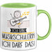 Geschenk für Musikschülerin Tasse Lustige Geschenkidee Geburtstag Ich Bin Musikschülerin Ich Darf Das Grün Trendation