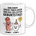 Geburtstagsfeier Tasse Geschenk Lustige Geschenkidee Spruch Hab Einen Speck Takularen Und Egg Zelletten Geburtstag Weiß Trendation