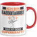 Bassgitarrist Tasse Geschenk für Bassgitarrist Geburtstag Lustiger Spruch Kaffee-Becher Was Ist Deine Superkraft Rot Trendation