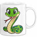 Reptil Schlange Tier Tasse Geschenk Lustige Geschenkidee Spruch Weiß Trendation