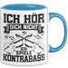 Kontrabass Tasse Geschenk Musiker Cellospieler Violoncello Musiklehrer Blau Trendation