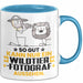 Wildtierfotograf Geschenk Tasse So Gut Kann Nur Ein Wildtierfotograf Aussehen Geschenkidee Kaffee-Becher Blau Trendation
