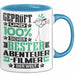 Abenteuerfilmer Geschenk Lustiger Spruch für Abenteuerfilmer Geschenkidee Bester Abenteuerfilmer Der Welt Blau Trendation