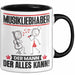 Musikliebhaber Tasse Geschenk für Musikliebhaber Der Mann Der Alles Kann Geschenkidee zum Geburtstag Schwarz Trendation