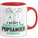 Popsänger Geschenk Tasse So Gut Kann Nur Ein Popsänger Aussehen Geschenkidee Kaffee-Becher Rot Trendation