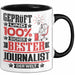 Journalist Geschenk Lustiger Spruch für Journalist Geschenkidee Bester Journalist Der Welt Schwarz Trendation