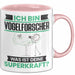 Vogelforscher Tasse Geschenk für Vogelforscher Geburtstag Lustiger Spruch Kaffee-Becher Was Ist Deine Superkraft Rosa Trendation