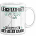 Leichtathlet Tasse Geschenk für Leichtathlet Der Mann Der Alles Kann Geschenkidee zum Geburtstag Weiß Trendation