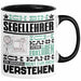 Segellehrer Geschenk Kaffee-Tasse Geschenkidee für Segellehrer Ich Bin Segellehrer Ich Kann Es Dir Erklären Jedoch Nicht Für Dich Verstehen Spruch Lustig Schwarz Trendation