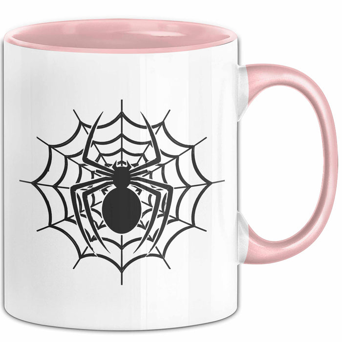 Spinne Vogelspinne Tier Tasse Geschenk Lustige Geschenkidee Spruch Rosa Trendation