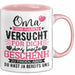 Geschenk Oma Tasse Muttertag Witzige Spruchidee Originell Rosa Trendation