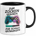 Gamer Gaming Liebhaber Tasse Geschenk Lustige Geschenkidee Spruch Zum Zocken Geboren Zur Schule Gezwungen Trendation