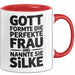 Silke Tasse Geschenk Gott Formte Die Perfekte Frau Silke Geschenkidee Rot Trendation