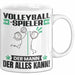 Volleyballspieler Tasse Geschenk für Volleyballspieler Der Mann Der Alles Kann Geschenkidee zum Geburtstag Weiß Trendation