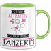 Tänzerin Tasse Geschenk Becher Stark Attraktiv Furchtlos Tänzerin Lustige Geschenkidee Grün Trendation