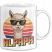 Vatertag Tasse Geschenk Alpapa Alpaka für Papa Spruch Weiß Trendation
