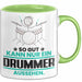Drummer Geschenk Tasse So Gut Kann Nur Ein Drummer Aussehen Geschenkidee Kaffee-Becher Grün Trendation