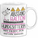Hundesitterin Tasse Geschenk Lustig Abstand Halten Hochleistungs-Hundesitterin Mit Drang Zur Perfektion Bei Der Arbeit Weiß Trendation
