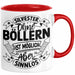 Silvester Ohne Böllern Ist Möglich Aber Sinnlos Tasse Geschenk Silvester-Fan Dekoration 2025 Deko Kaffee-Becher Rot Trendation