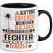Fechter Geschenk Tasse Lustiger Spruch Erheben Sie Sich Der Fechter Betritt den Raum Schwarz Trendation