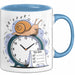 Aufschieber Tasse Geschenk Lustige Geschenkidee Spruch Für Deadline Vermeider Blau Trendation