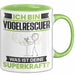 Vogelrescuer Tasse Geschenk für Vogelrescuer Geburtstag Lustiger Spruch Kaffee-Becher Was Ist Deine Superkraft Grün Trendation