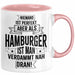 Hamburg Tasse Fan Hamburger Geschenkidee Spruch Niemand Ist Perfekt Aber Als Hamburger Ist Man Verdammt Nah Dran Kaffee-Becher Rosa Trendation
