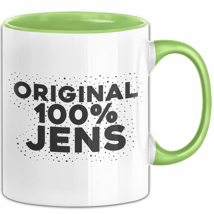 Jens Tasse Original 100% Jens Geschenk Grün Trendation