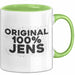 Jens Tasse Original 100% Jens Geschenk Grün Trendation