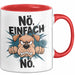 Sarkastischer Hund Tasse Geschenkidee Nope Haustierbesitzer Rot Trendation