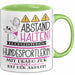 Hundesportlerin Tasse Geschenk Lustig Abstand Halten Hochleistungs-Hundesportlerin Mit Drang Zur Perfektion Bei Der Arbeit Grün Trendation