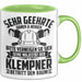 Klempner Tasse Geschenk Männer Geschenkidee Sehr Geehrte Damen Und Herren Grün Trendation