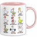 Gans Tier Gänse Bauer Tasse Becher Geschenk Lustige Geschenkidee Spruch Gänsearten Rosa Trendation
