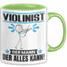 Violinist Tasse Geschenk für Violinist Der Mann Der Alles Kann Geschenkidee zum Geburtstag Grün Trendation