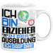 Erzieher Ausbildung Tasse Geschenk Ich Bin Erzieher In Der Ausbildung Ich Darf Das Geschenkidee Spruch Weiß Trendation