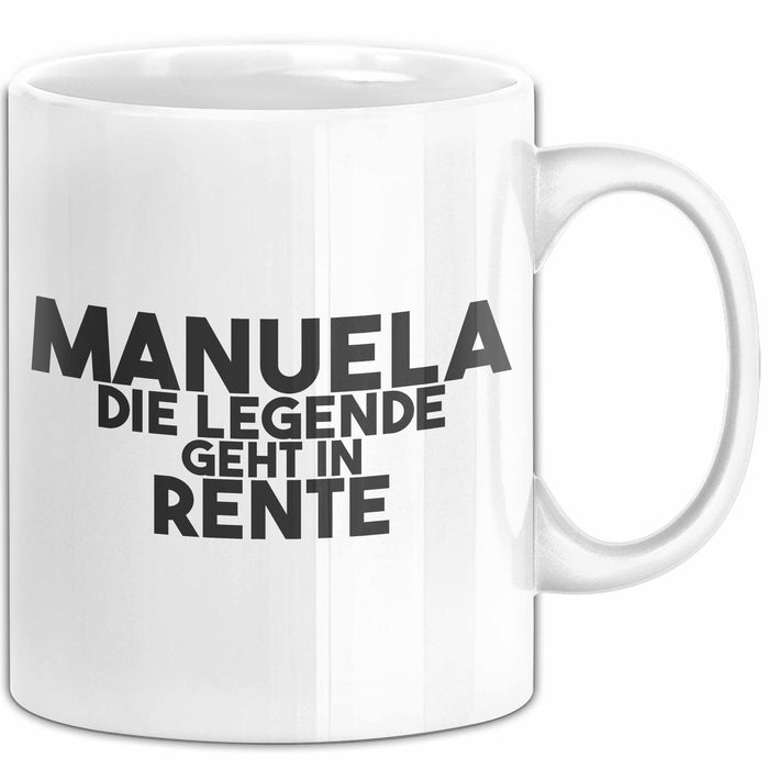 Manuela Tasse Manuela – Die Legende Geht In Rente Geschenk