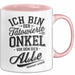 Tätowierter Onkel Tasse Geschenk Lustige Geschenkidee Spruch Rosa Trendation