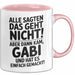 Gabi Tasse Geschenk Alle Sagten Das Geht Nicht Aber Dann Kam Gabi Und Hat Es Einfach Gemacht Geschenkidee Becher mit Name Rosa Trendation