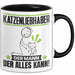 Katzenliebhaber Tasse Geschenk für Katzenliebhaber Der Mann Der Alles Kann Geschenkidee zum Geburtstag Schwarz Trendation