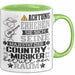 Country-Musiker Geschenk Tasse Lustiger Spruch Erheben Sie Sich Der Country-Musiker Betritt den Raum Grün Trendation